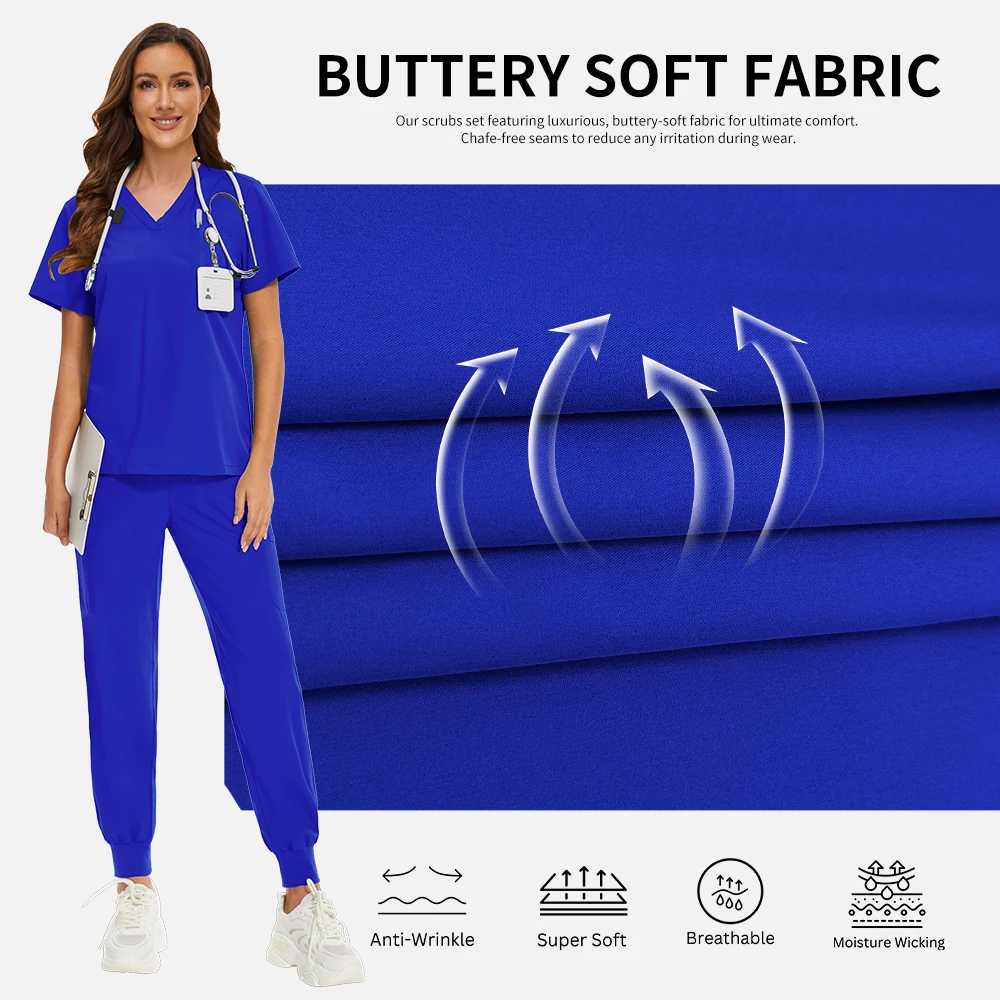 الحيوانات الأليفة الاستمالة الطبيب فرك دعوى S-XXL قصيرة الأكمام أعلى عداء ببطء بانت ممرضة موحدة النساء 10 ألوان الملابس الطبية جراحة عمال
