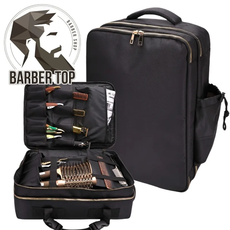 Large Capacity Backpack Barber Tool Storage Bag Multifunction Carrying Case for Styling Makeup Tools Portable Travel Bag