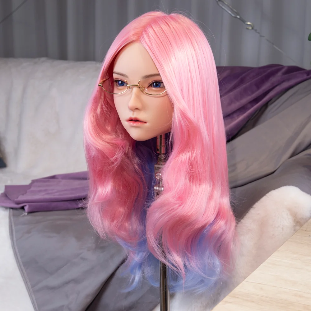 نموذج الرأس الأنثوي الجديد فائق البارد، نسخة 1:1 من نموذج رأس أنثى، رائع للغاية، مصنوع من مادة السيليكون، ناعم ومرن #2