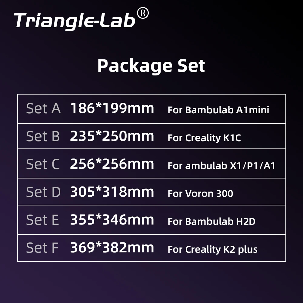 Trianglelab&Pheetus 256*256mm Conwebr™ Cool Plate Mastery  in Filaments, Redefining Bonding Standards for For Bambulab X1/P1/A1
