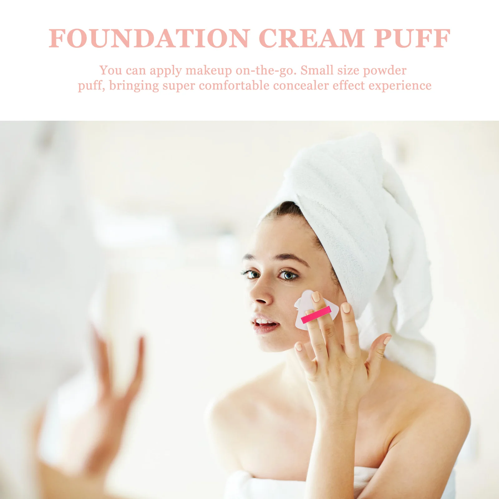 

6Pcs Dual Use Makeup Puff Soft Smooth Sponge for Wet Dry Foundation Concealer Loose Powder Accessory