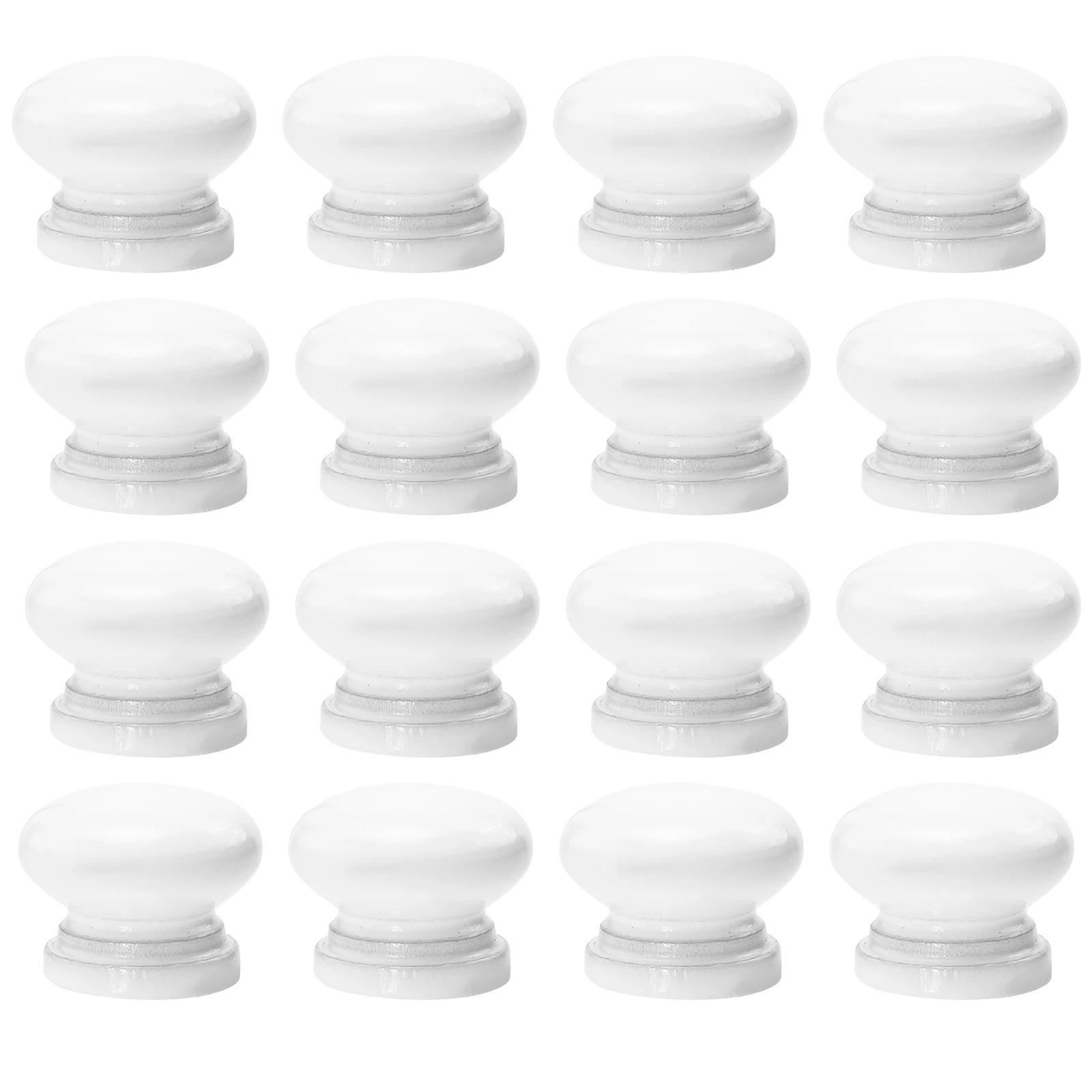 

20Pcs Solid Drawer Knob Knobs Round White Cabinet Drawer Pulls Handles Pulls Furniture Hardware Wooden Cupboard