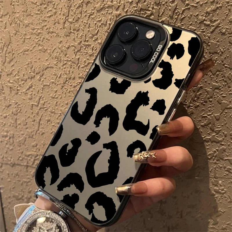 Cute Leopard Print Art Electroplate IMD Phone Case For Xiaomi Mi 14 13 12 12T 13T Pro 11 Lite 5G Poco F6 X5 X6 M6 Pro Back Cover