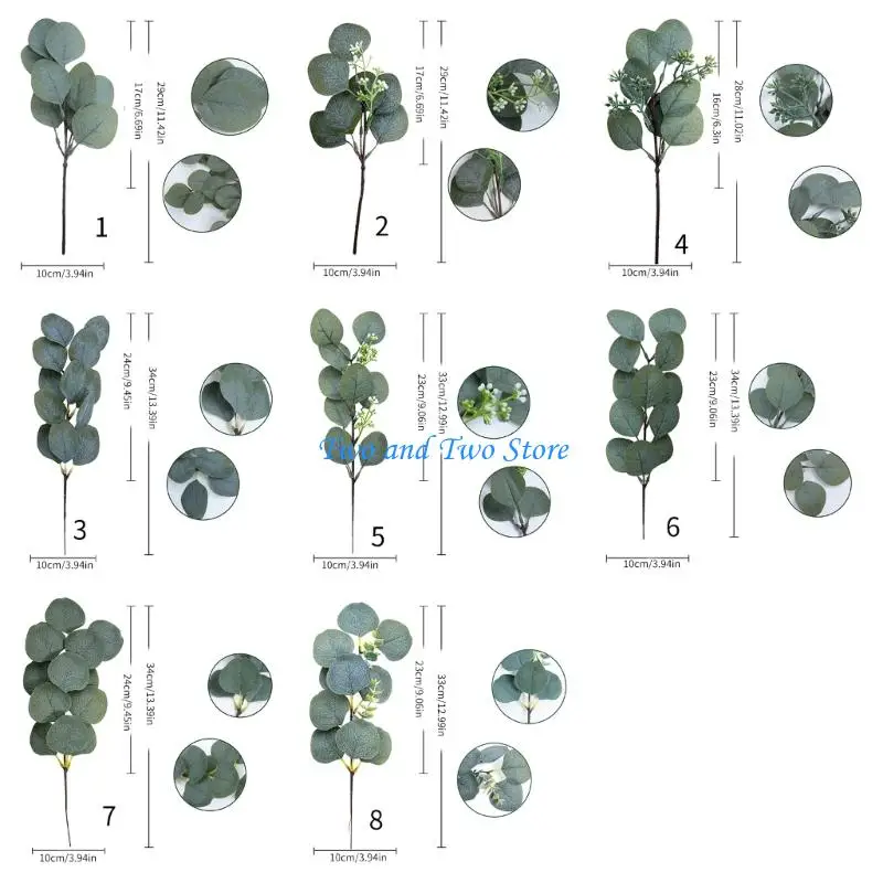 Hx6f 10pack Greenery Branses Centerpieces Home Decortations Decorations Destable Deces