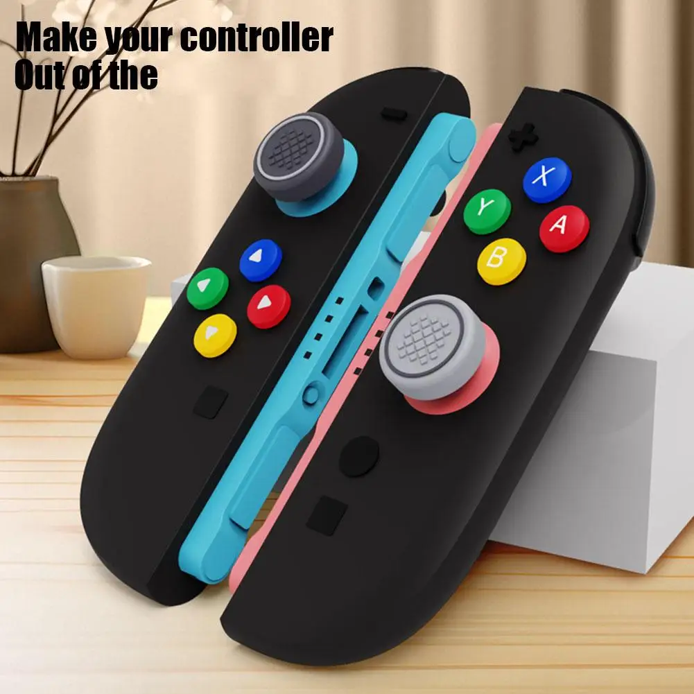 For Switch2 Silicone Button Cap Direction Silicone Color Button Sticker For Joycon Button Sticker Handle Joystick Cap
