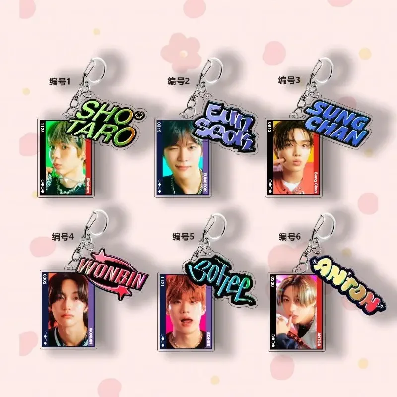 Porte-clés Kpop RIIZE en acrylique, pendentif au beurre SHOTARO EUNSEOK Stalgchan Anton, accessoires de sac, cadeau, GérCollection