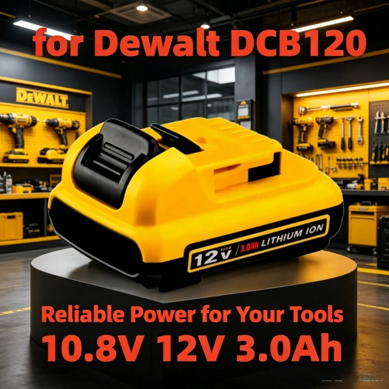 

for DeWalt 12V olt Max Lithium Ion Batteries 3Ah DCB203 Li ion Battery ReplacementDCB206 DCB205 DCB204 DCB200Power Tools