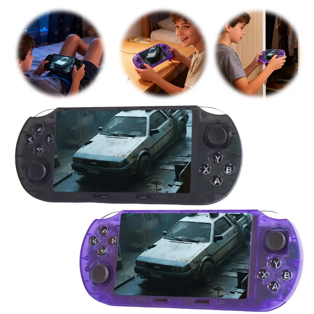 وحدة تحكم ألعاب محمولة ريترو، 64 جيجا، شاشة لمس 4.5 بوصة مع معالج لينكس المحمول 1080 بكسل 3000+ Gamin Z1K9 #3