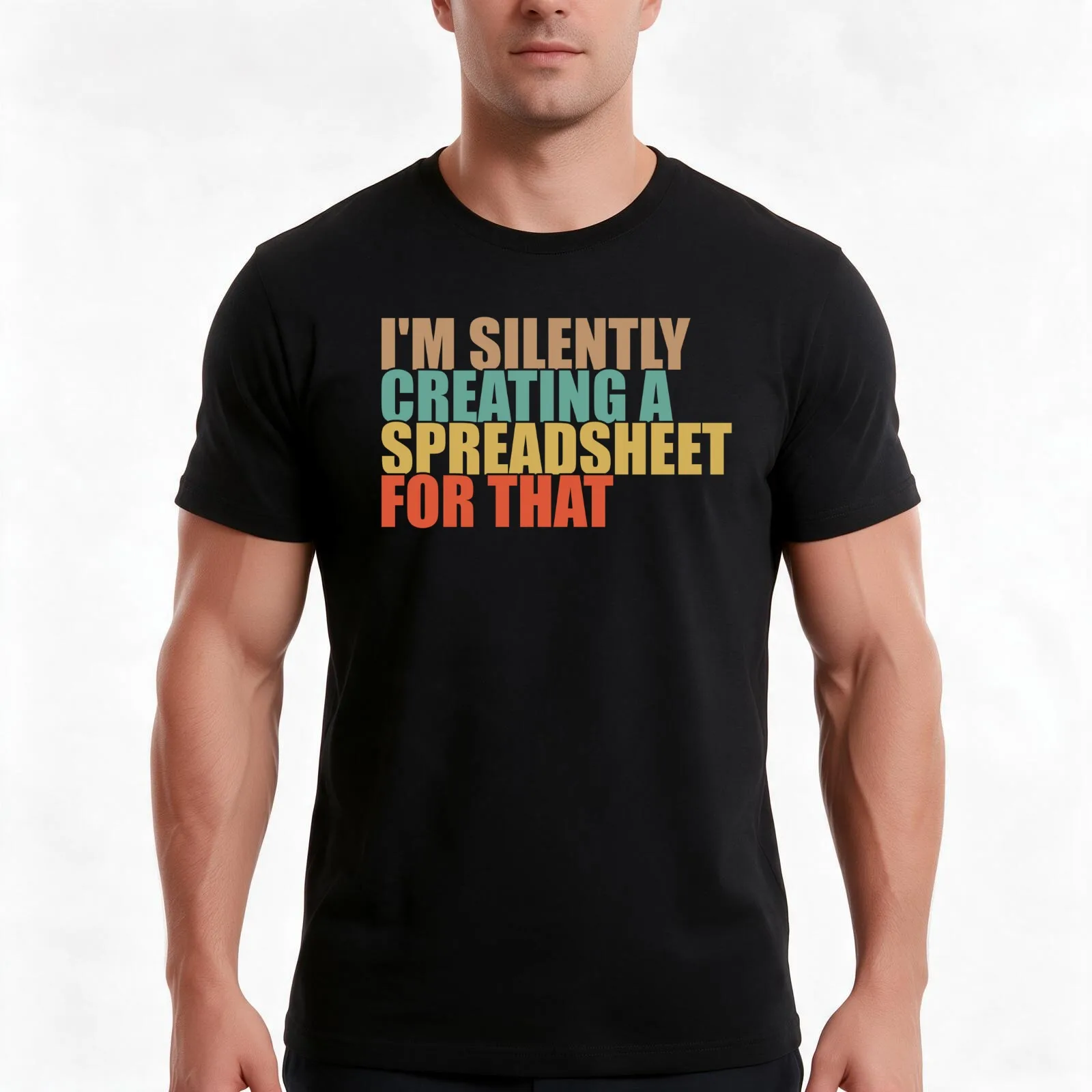 I'm Silently Creating A Spreadsheet For That T-Shirt Summer Casual Cotton Tee Oversized Streetwear Tops Vintage Graphic Print