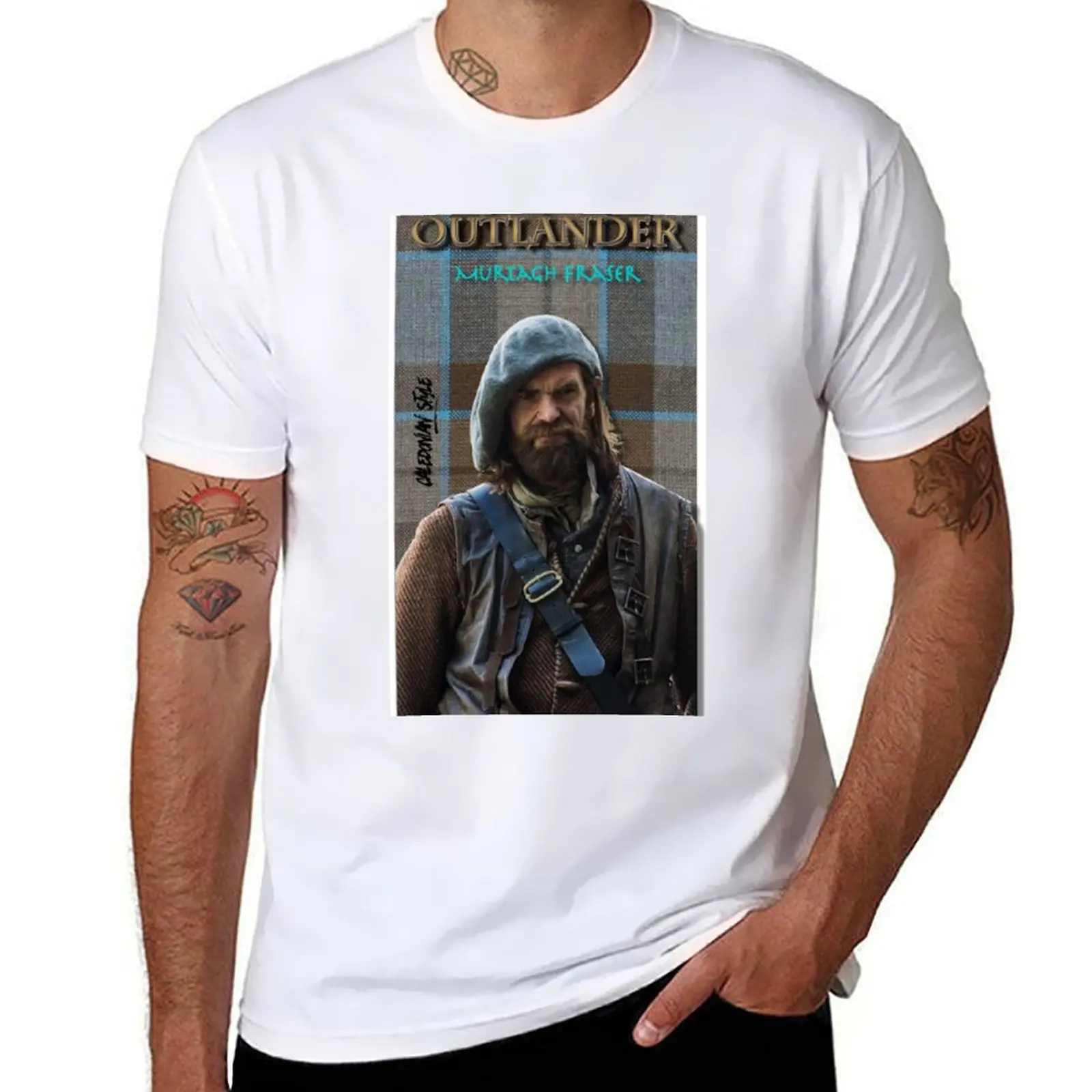 Murtagh Fraser Outlander by Caledonian Style T-Shirt Work Comfort T-Shirt for Men