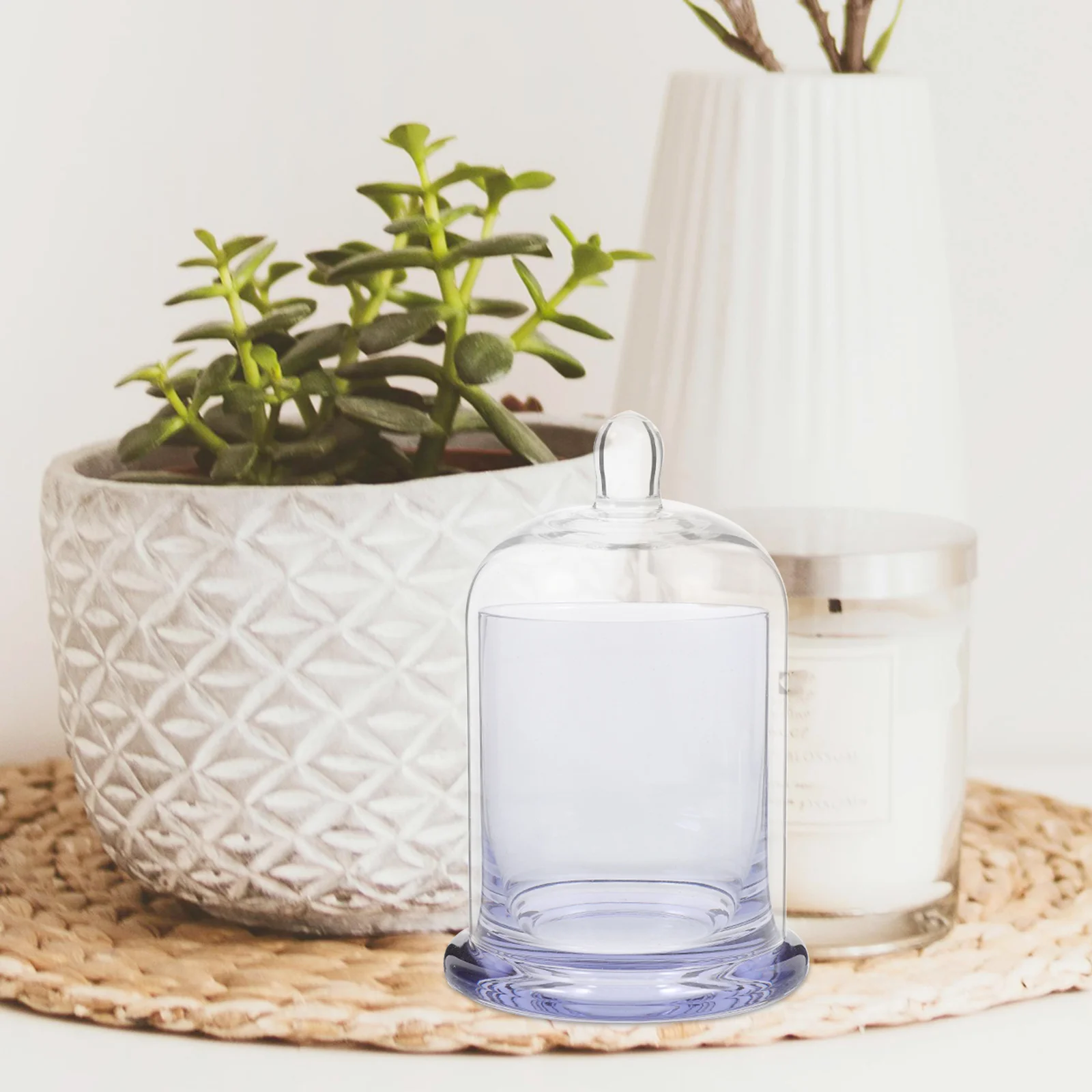 

Empty Cup Glass Cloche Wax Cup Homemade Cover Decorative Container for Home Romantic Supply