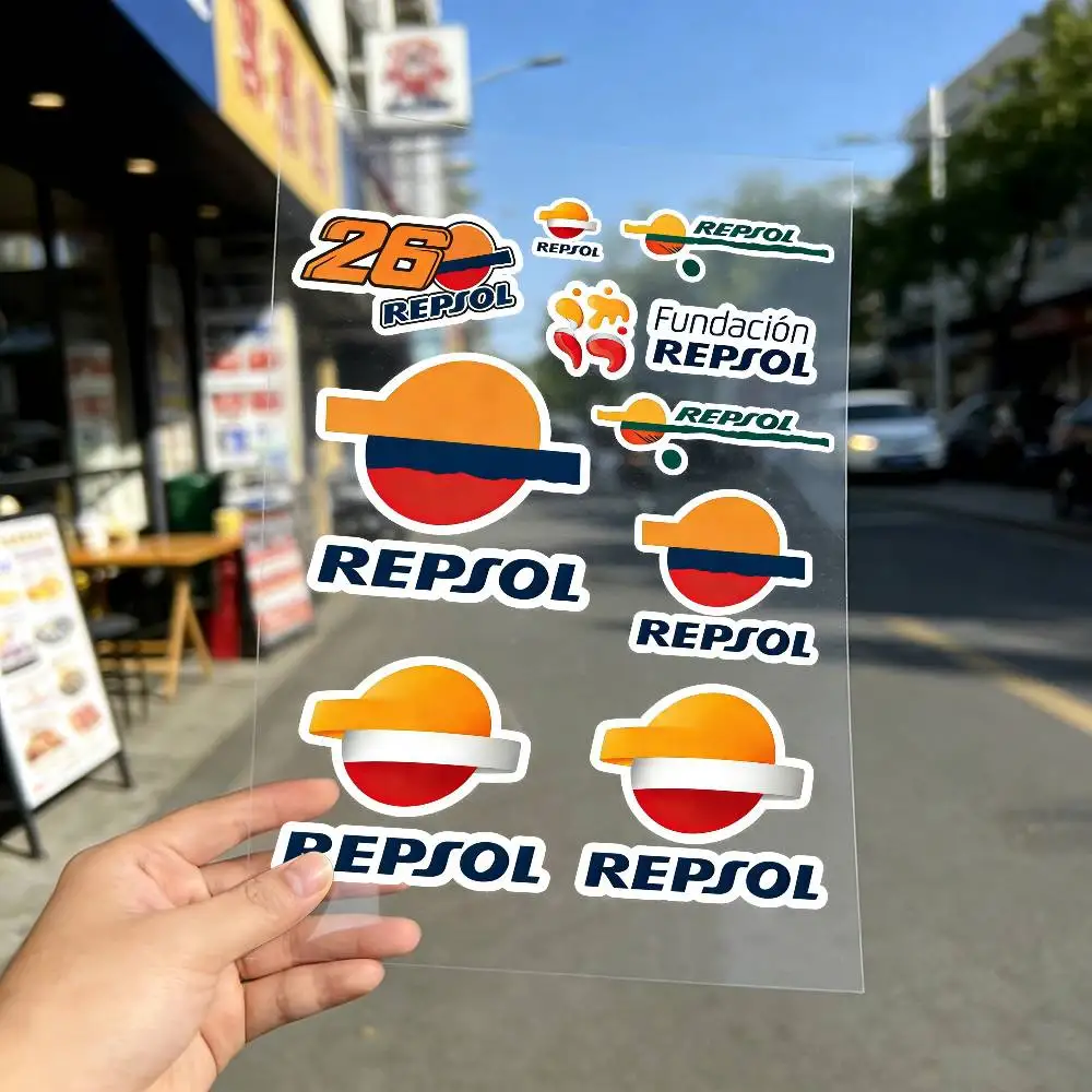 For repsol Reflective motorcycle stickers, 3M safety warning at night in the dark scooter helmets
