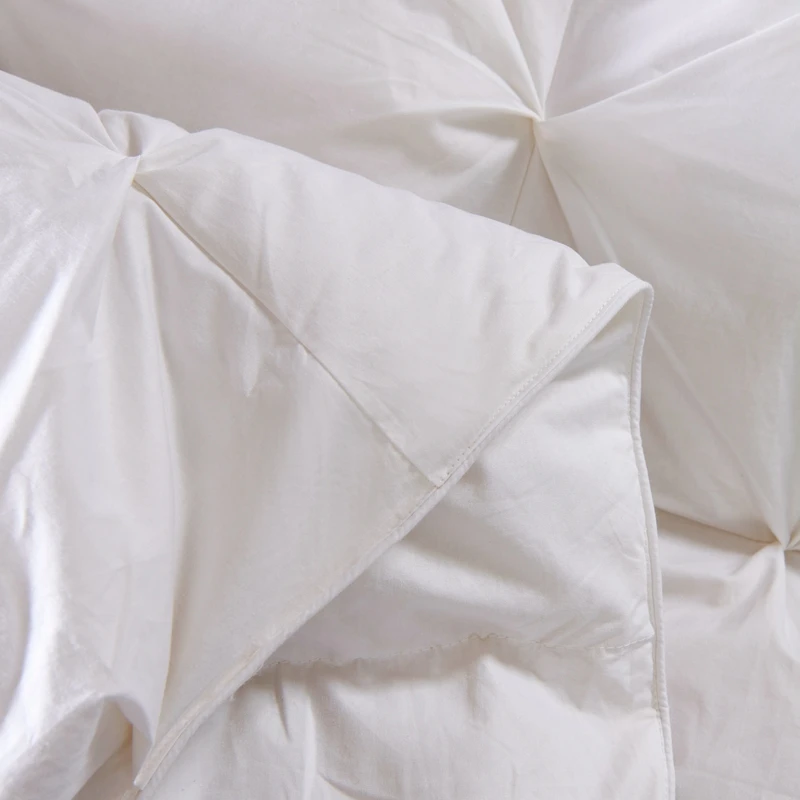 Shanhao Cotton Duck Down+Fiber Blended Down Quilt Bed Comfortable Queen Feather Blended Quilt Winter Warm Double Bed Quilt