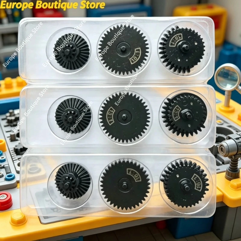 

Precise Machined Gear Set 13:1/16:1/18:1 Sturdy Metal Gearbox Accessories
