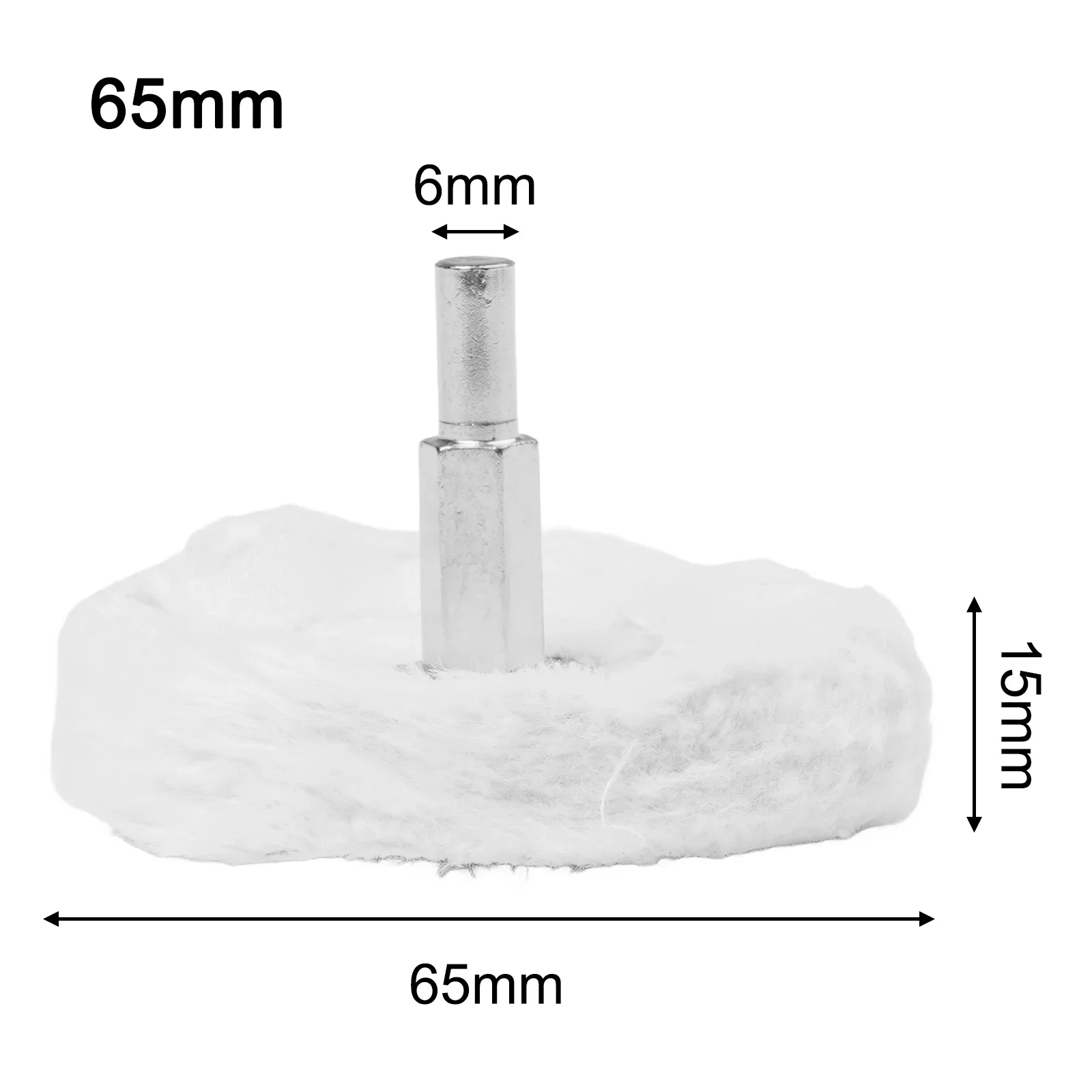 `4in Buffing Polishing Wheels` With 6mm Shank Cloth Polishing `Mop Wheel Pad Drill Buffing `Wheel Grinder Power Tool Accessories