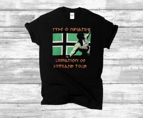 Type O Negative Liberation Of Vinnland Tour Cotton Black Men T-Shirt La6955