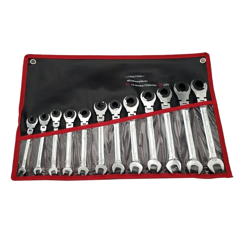 Ratchet Wrench Set Mechanical Workshop Manual Wrench Professional Automotive Repair Wrenches Opening Dual-purpose Wrenches