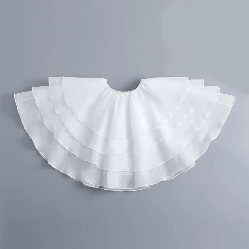 طوق متتالي أنيق إدراج مريح قابل للغسل ديكور طوق الرقبة للنساء فستان محسن الدعائم #4