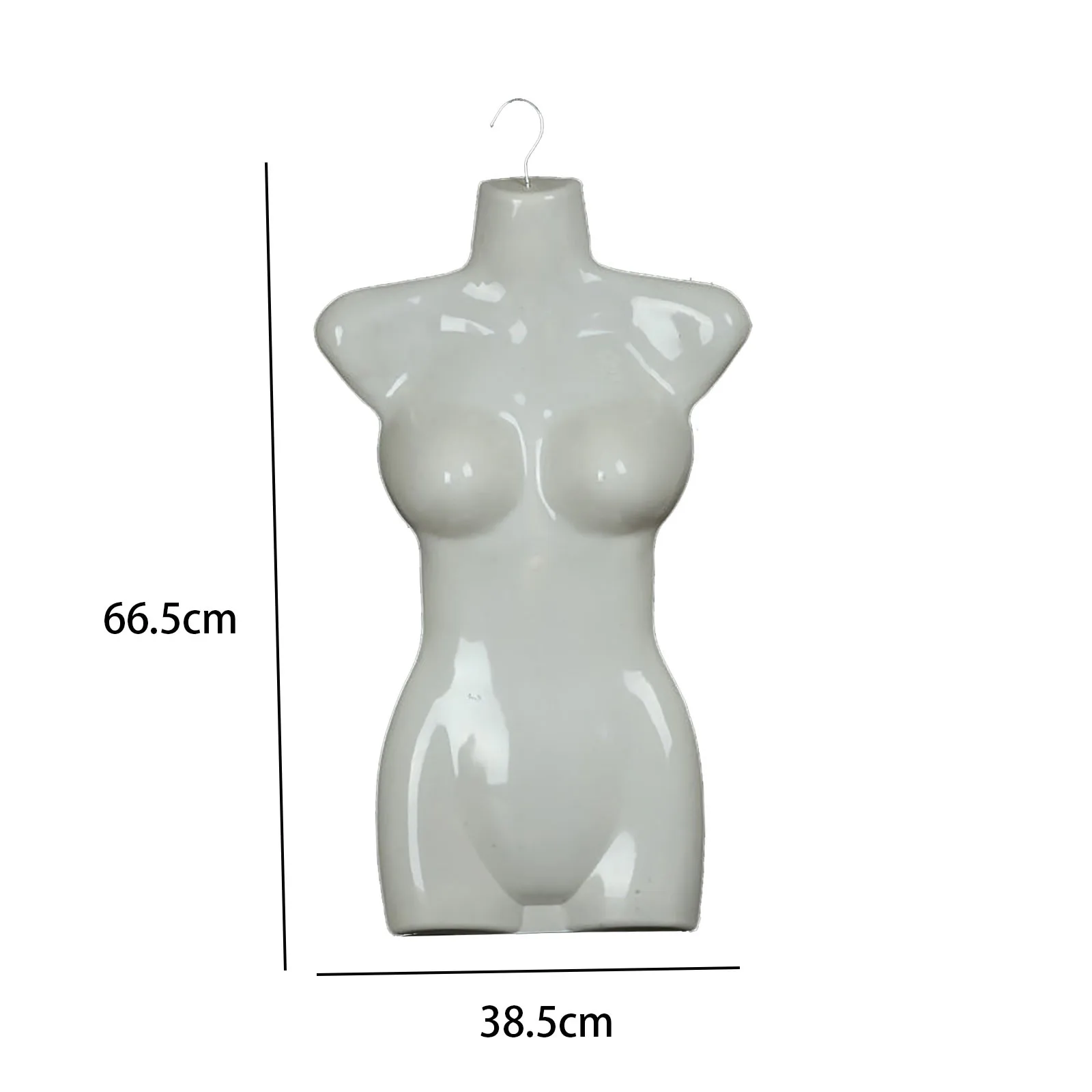 Hanging Women Mannequin Shapely Torso Form Adult Shirt Display for Garment Vendors Retail Stores Malls Commercial Clothes Shops