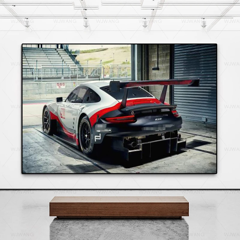 

Racing 911 Supercar Canvas Posters and Prints Oil Painting Art Canvas Print Living Room Decorative Art Wall Picture Home Decor