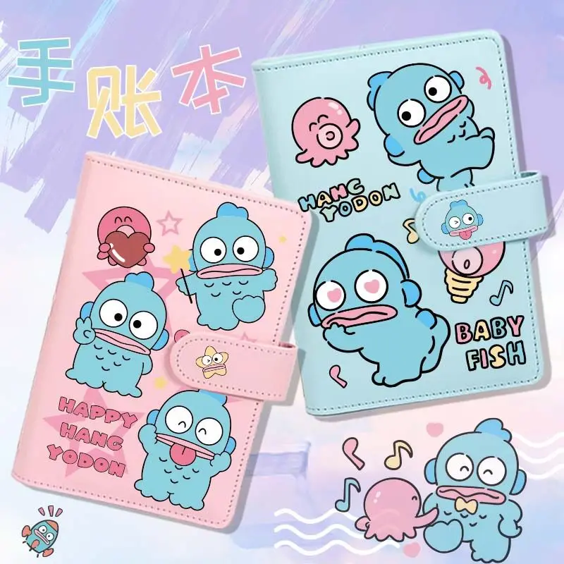 

New Sanrio Kawaii Ugly Fish Pocket Book 1 Pack Small Portable Student Notepad A6 Paper Scroll Book Cartoon School Supplies Gift