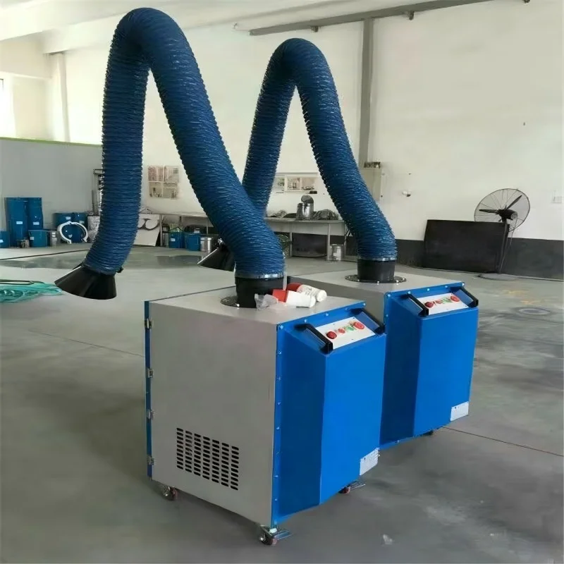 Welding Smoking Collector Machine Welding Fume Purifier Industrial Single / Tow Arm view 2