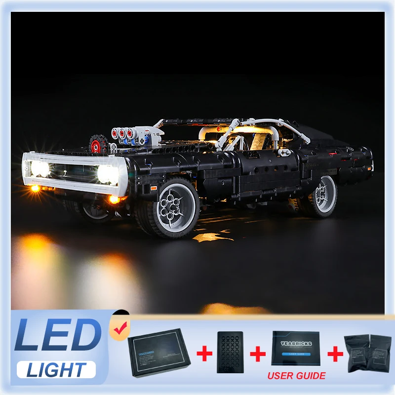 

DIY LED Light Kit For LEGO 42111 Dom's Charger (Only LED Light,Without Blocks Model)