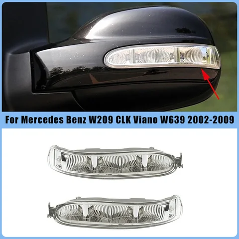 1 шт. Указатель поворота в боковое зеркало для Mercedes-Benz W209 CLK Viano W639 2002-2009 A2308200721 A2308200821, Автоаксессуары