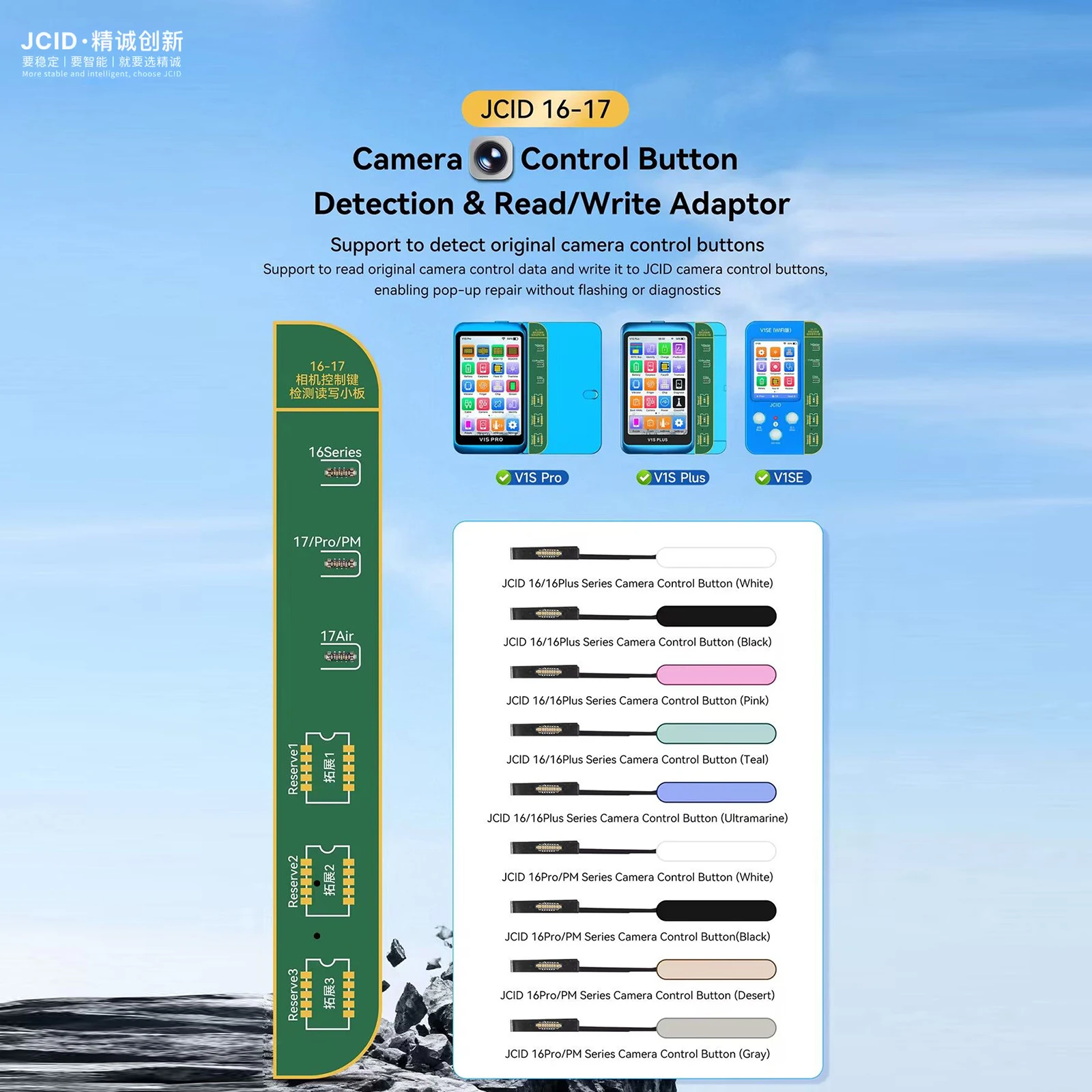 JCID 16 Series Camera Repair Part Control Button for IPHONE 16/16Plus/16PRO MAX Replace Damaged Original Camera Control Buttons