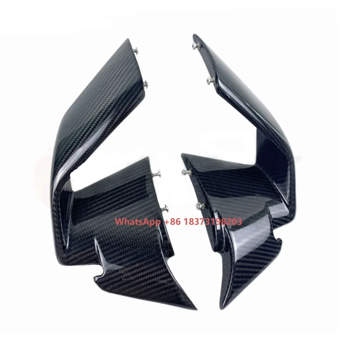

For S1000RR 2023 2024 3K 100% Dry Carbon Fiber Motorcycle Winglets Accessories Side Panels Fixed Wings Fairing