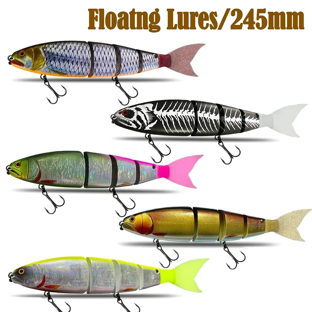 

Balam Swimbait Lure Jointed 245mm/105g Giant Bait Pike Fishing Lures Floating for Big Bait Bass Catfish Artificial Hard Baits