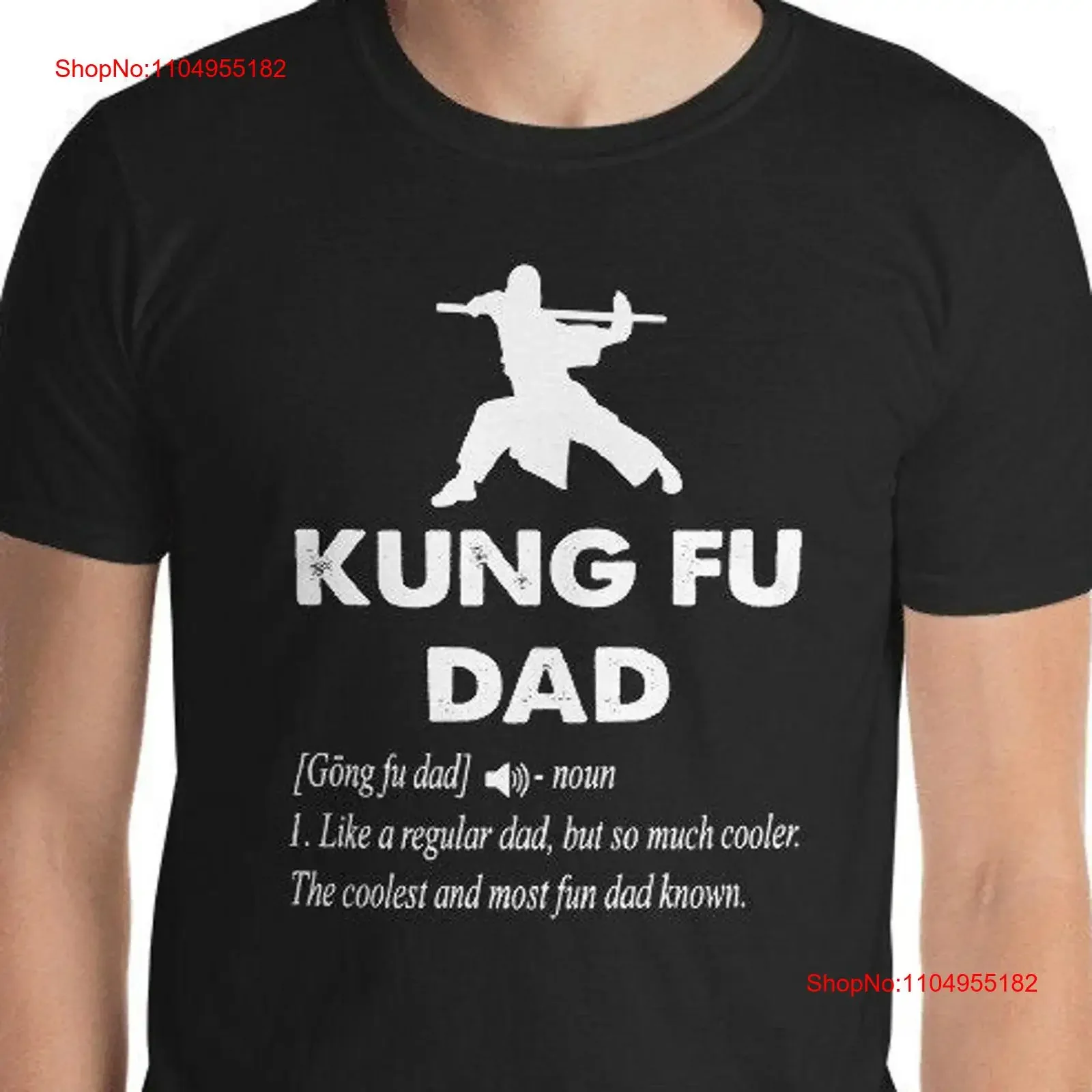 

Kung Fu Dad T Shirt Definition Father's Day Fighter vintage Washed streetwear Casual Comfortable Slightly homme