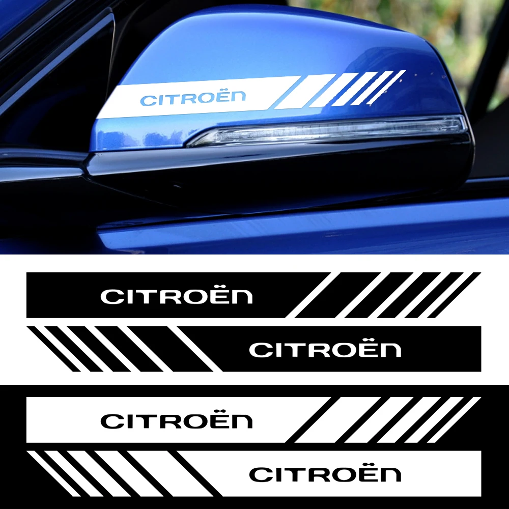 Car Styling Logo Side Rearview Mirror Body Decoration Sticker  Decal For Citroen C1 C2 C3 C4 C4L C5 C6 C7 VTS C-ELYSEE Berlingo