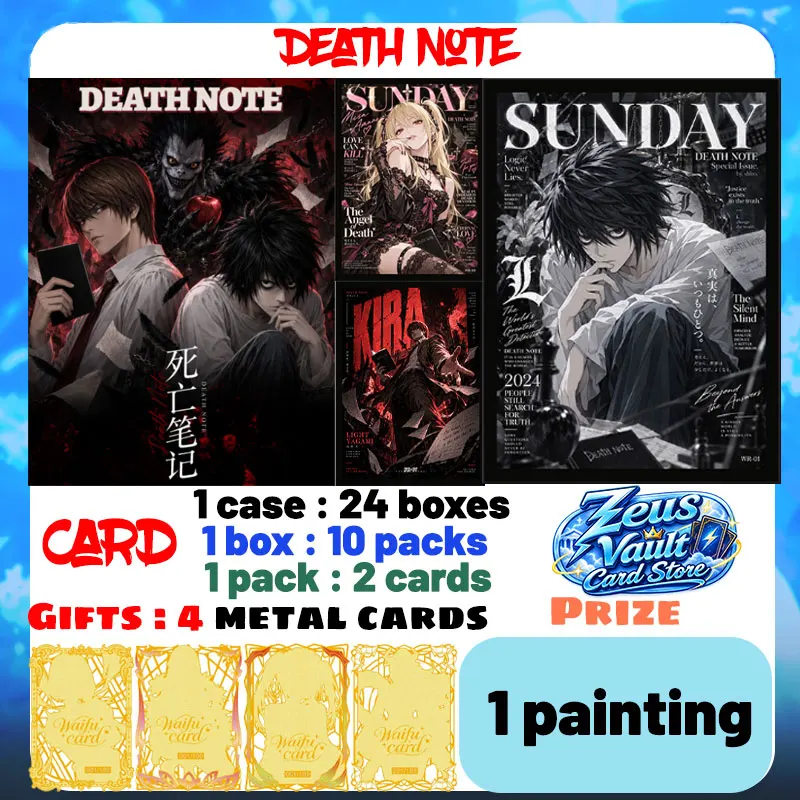 Wholesale 2026 Newest Death Note Card Character Hobby Game Collection Cards Japanese Anime CCG Party Tending Toys Birthday Gifts