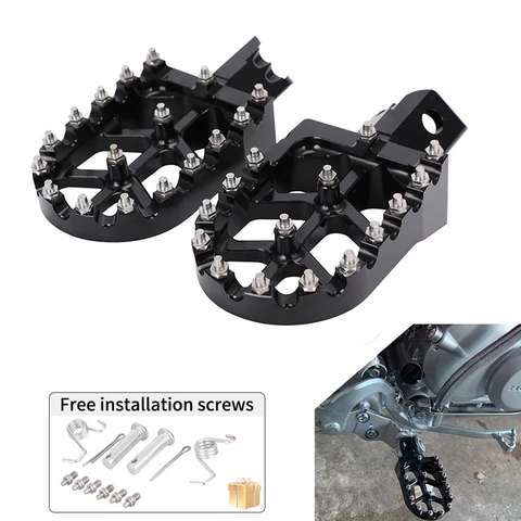 Универсальные цветные подножки CNC для мотоциклов HONDA CRF XR 50 70 110 M2R SDG DHZ SSR KAYO, алюминиевые, для питбайков
