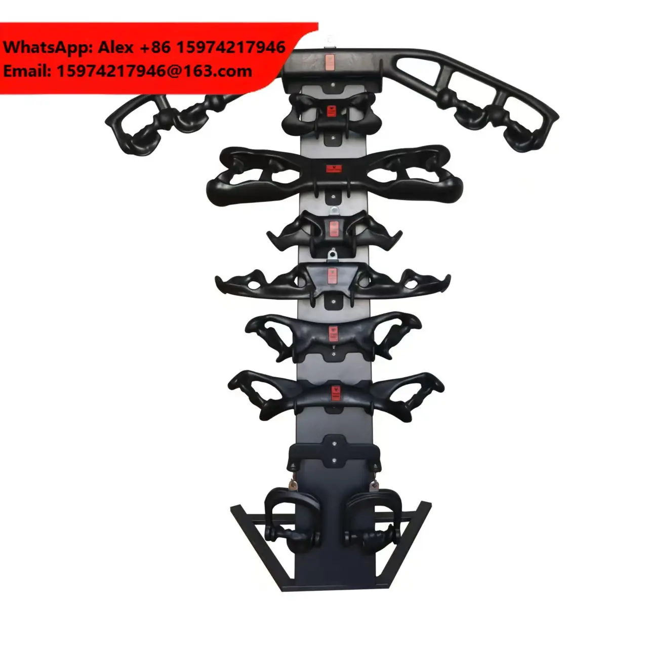 DINUO 8 Pieces Magnetic Grip Handles Cable Machine Attachments Ergonomic Lat Pulldown Row Bars For Back Muscle Gym Workout