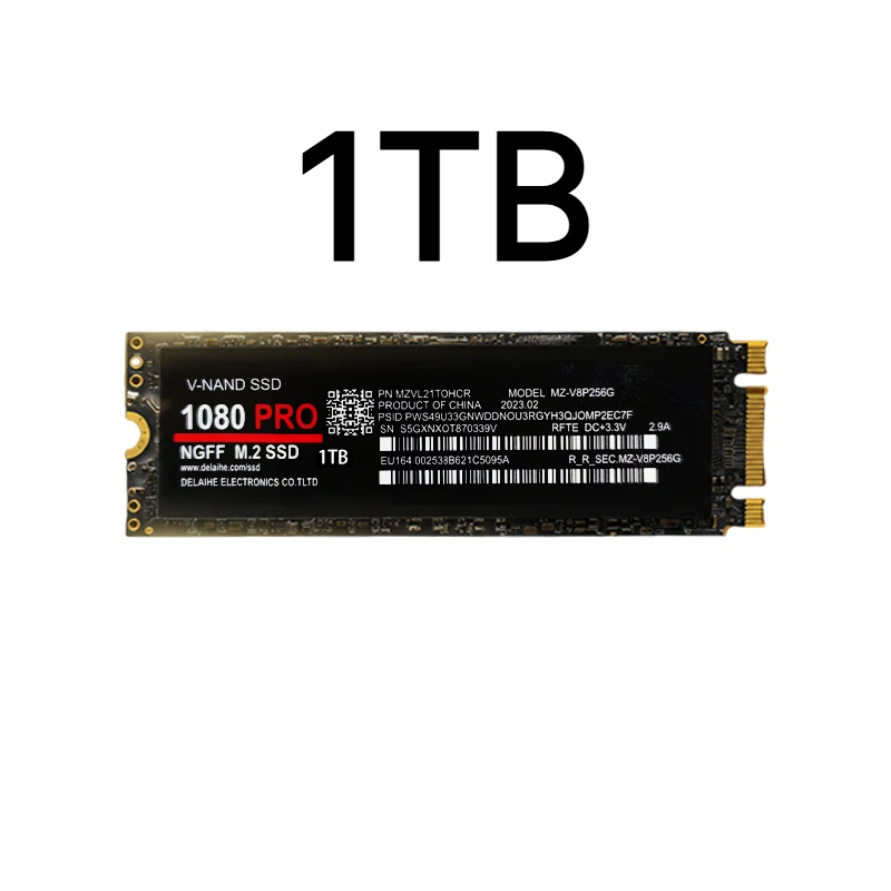 100% Original 1080PRO PCIe 4.0 NVMe M.2 2280 SSD Hochgeschwindigkeits-Datenübertragung, 1TB 2TB 4TB für Gaming & Produktivität