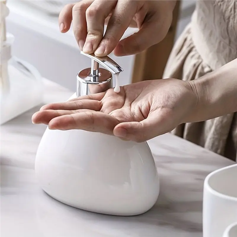 ABGE-Bathroom Accessories Set- Modern 5 Pcs Includes Pump Dispenser Tumbler Toothbrush Holder And Soap Dish Bathroomsupp