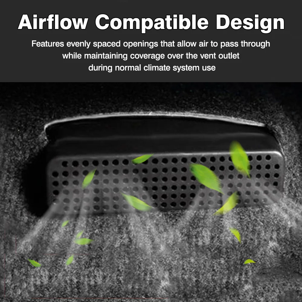 Left and Right Under Seat Air Vent Outlet Cover for Ford Ranger 2022-2025