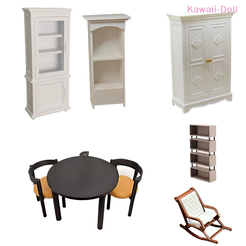 

[DO]1:12 Dollhouse Miniature Furniture Ornaments Printed Wardrobe Model Accessories Toys[DO]