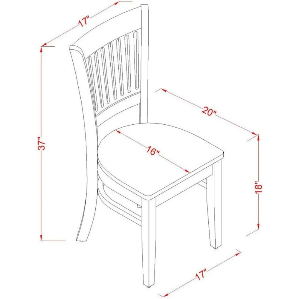 KEVA5-ESP-W 5 Piece Kitchen Table Set for 4 Includes an Oval Dining Table with Butterfly Leaf and 4 Dining Room Chairs