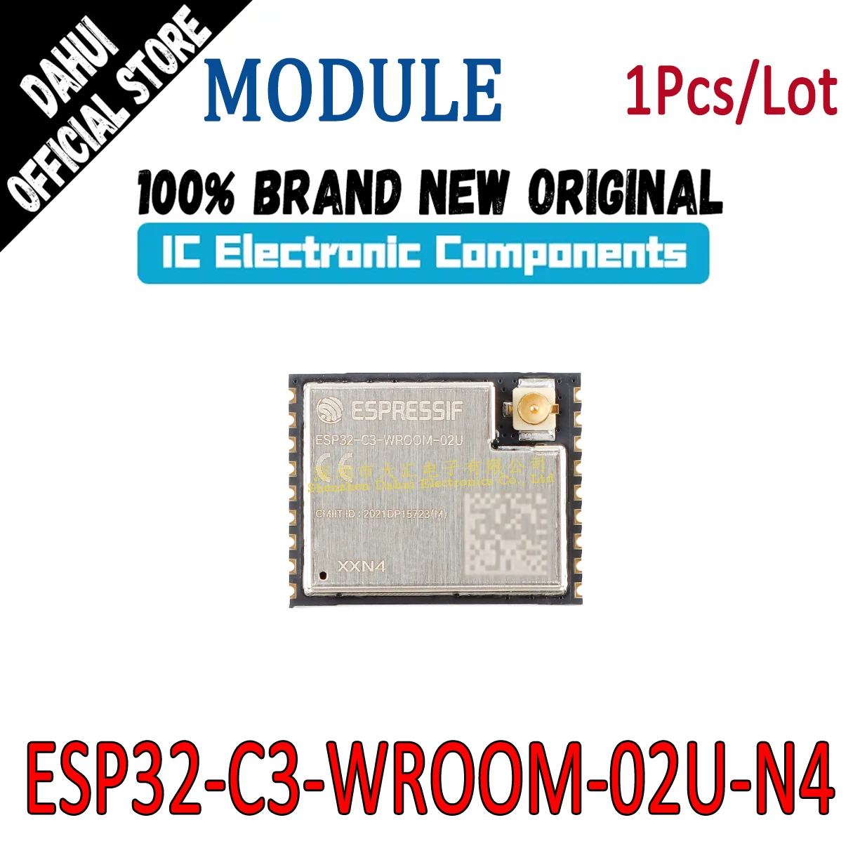 

ESP32-C3-WROOM-02U-N4 Wi-Fi+ Bluetooth MCU module chip IC new original
