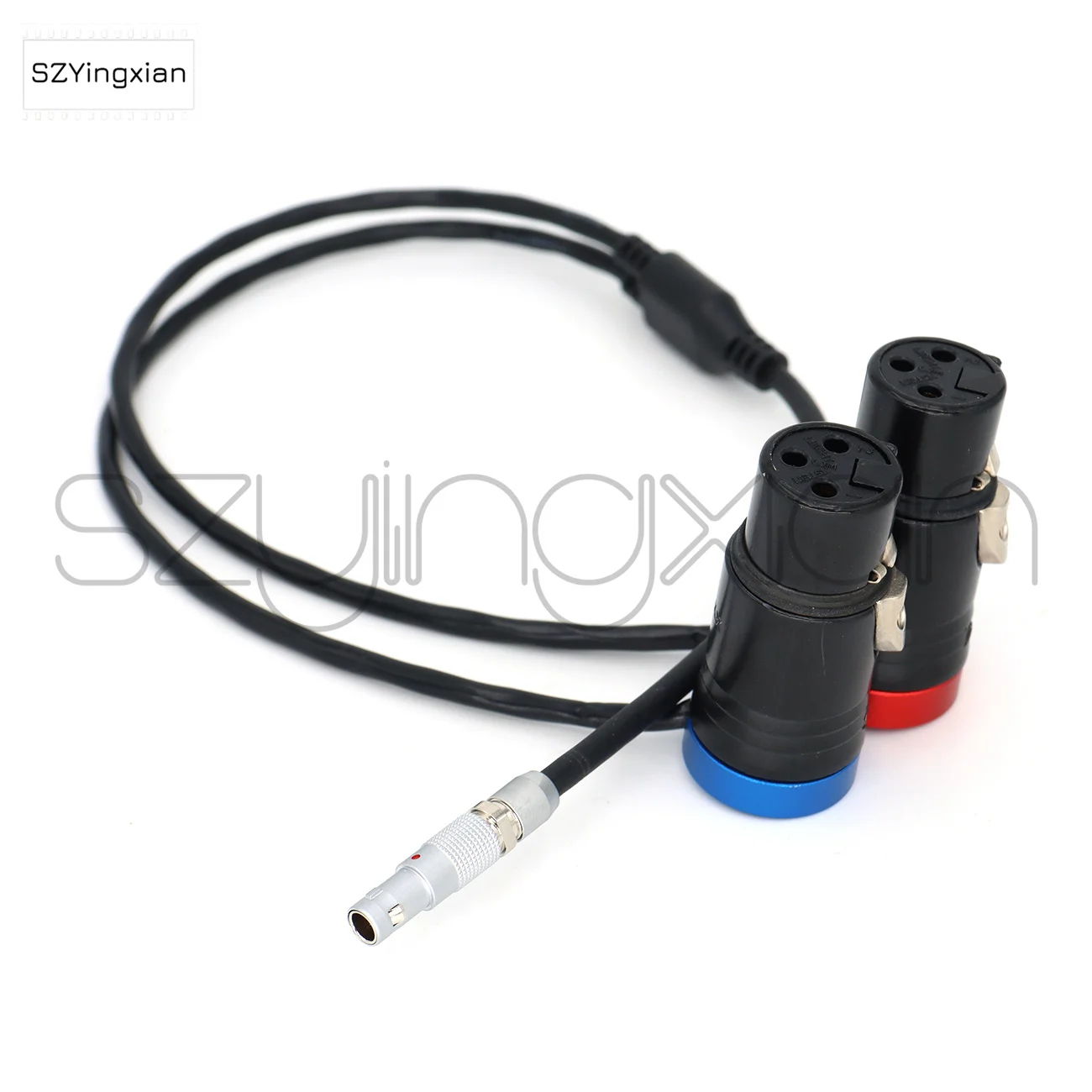 ARRI ALEXA Mini/RED V-RAPTOR XL/KOMODO-X Camera Dual Channel Audio Cable Recording 00B 5-pin to 2 * Low Profile XLR 3-pin Female