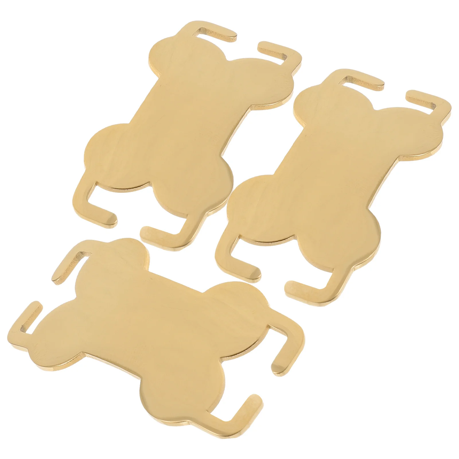 

3Pcs Dog Name Tags Bone Shaped Stainless Steel Pet Tag for Puppy Cats Id Collar Charm Wear Resistant Minimalist Design