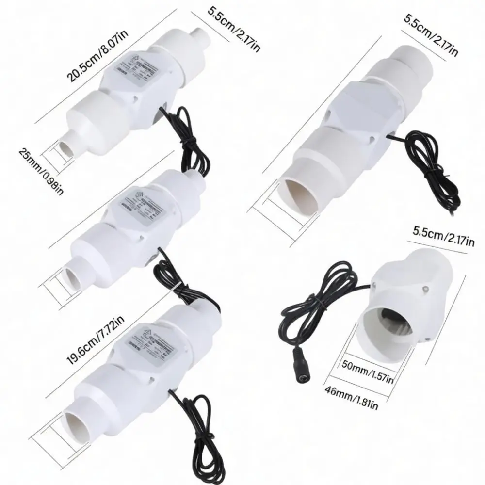 Inline Duct Fan Powerful Pipe Ventilator Mini Exhaust Blower High Speed Airflow Cooling System Indoor Ventilation Unit