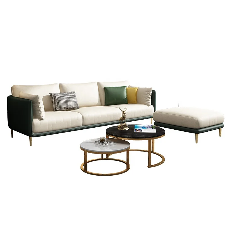 Zeitgenössische Wohnmöbel Modernes Wohnzimmer 2020 Polsterstoff Nordisches Sofa-Set