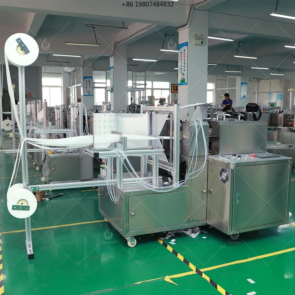 High Speed Fully Auto 6 Lanes Medical Alcohol Cotton Swab Making Machine High Efficiency Commercial