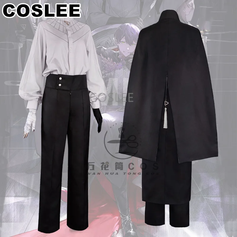 COSLEE Vtuber Nijisanji Kenmochi Toya Cosplay Costume New Clothes Cloak Cape Game Suit Daily Wear Uniform Outfit S-XL 2023