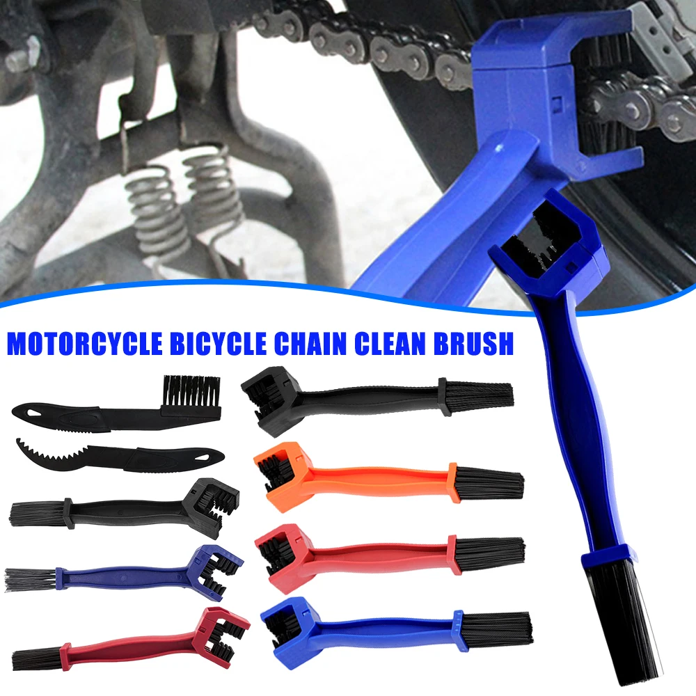 

Motorcycle Chain Brush Cleaner Bicycle/Moto Brush Clean Chain Cleaner Portable Outdoor Scrubber Road Care Tools Motorcycle Parts