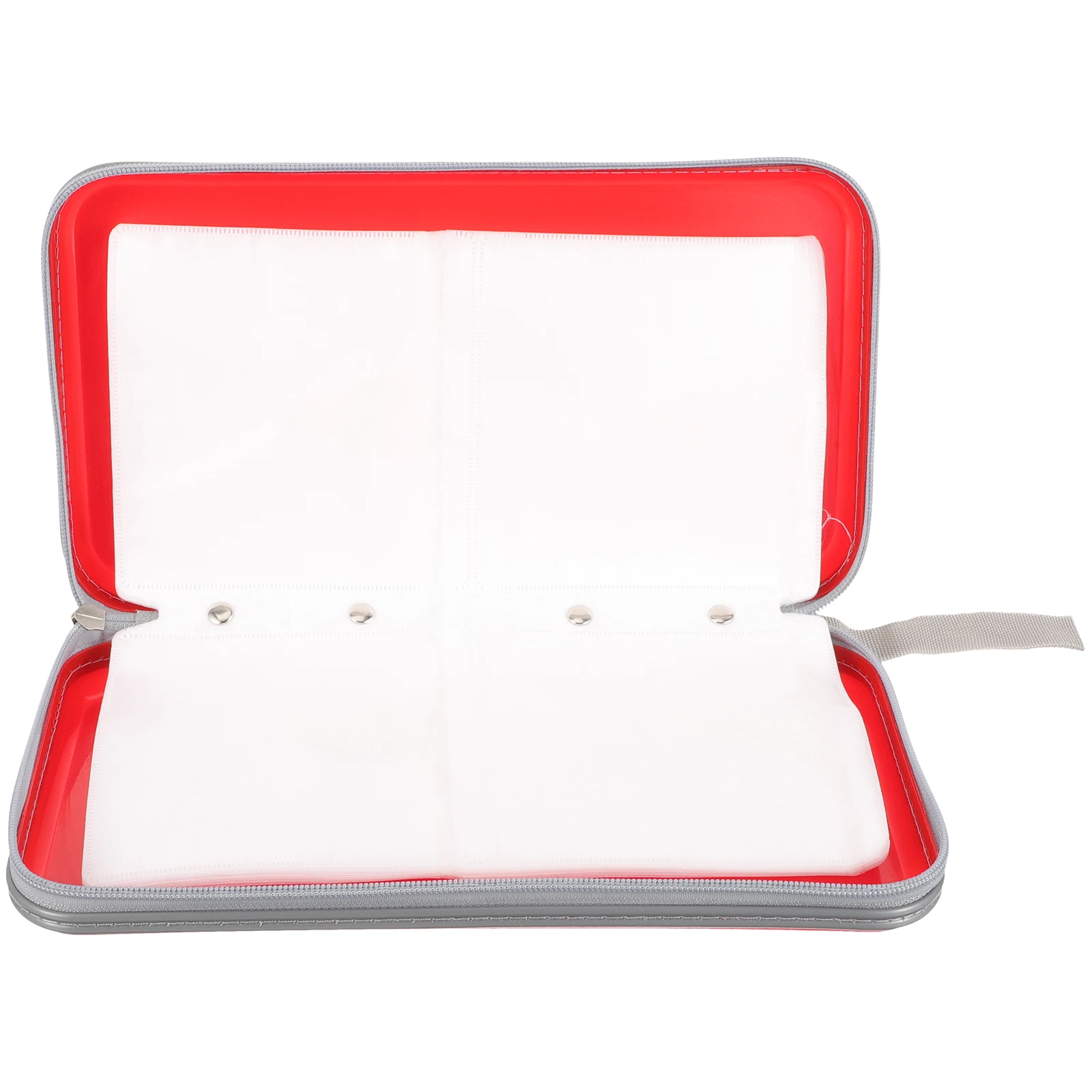 

1pc 80 Capacity Cd Storage Holder Zipper Dvd Organizer Disc Pouch Lightweight Portable Carrying Bag For Dvds Media Square